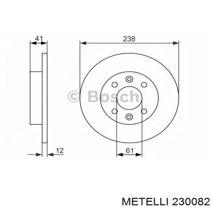Disco do freio dianteiro Metelli 230082 preço, a partir de 33,01 USD