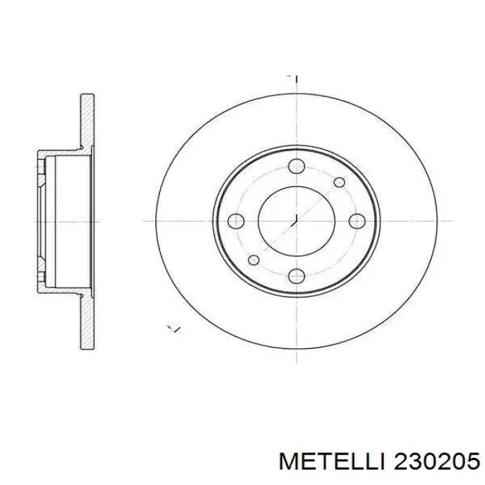 230205 Metelli Disco do freio dianteiro