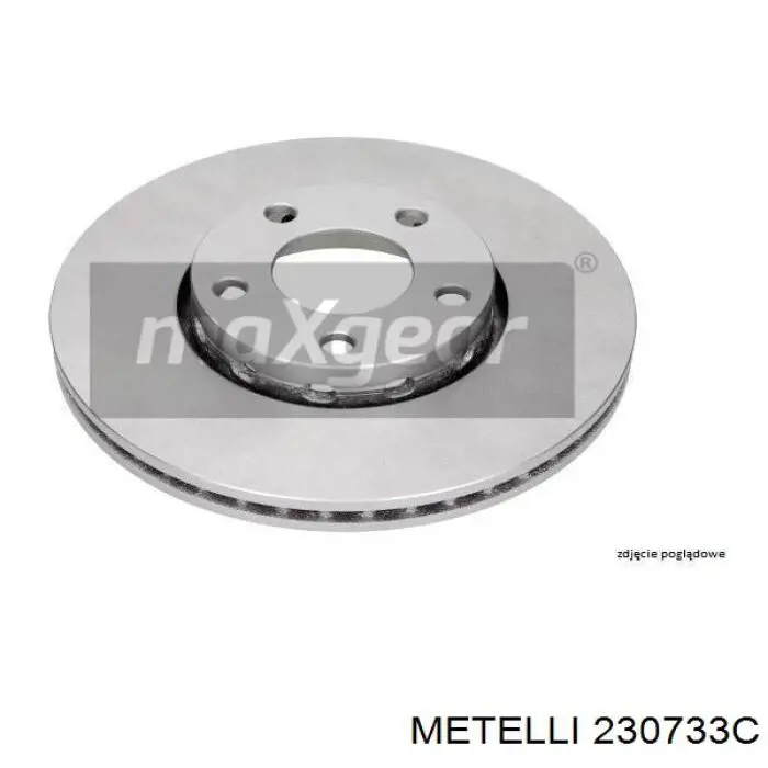 Compre 230733C Metelli Disco do freio dianteiro