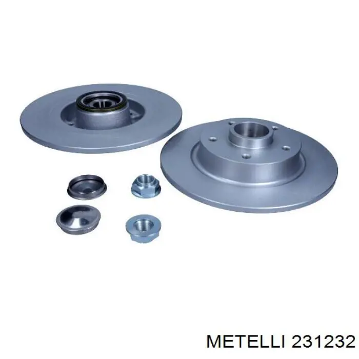 231232 Metelli Disco do freio traseiro