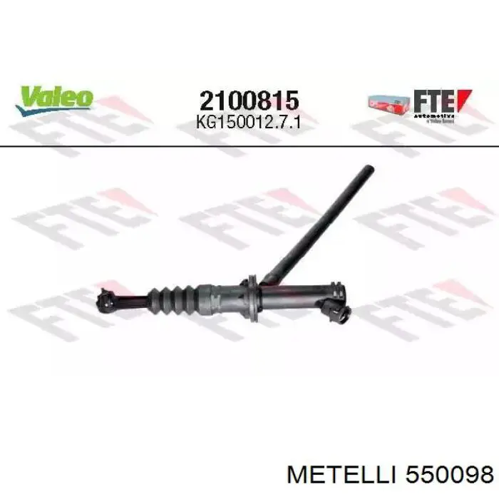 550098 Metelli Cilindro mestre de embraiagem