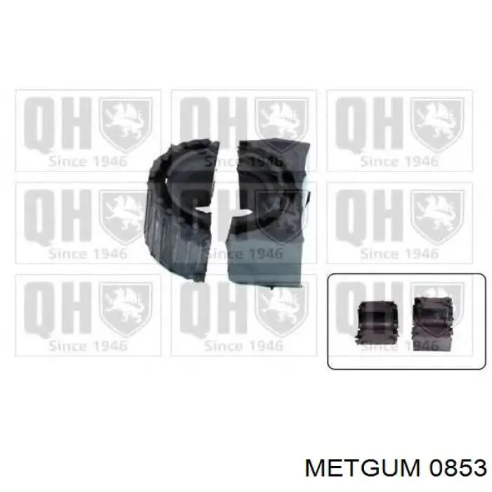 Bucha de estabilizador dianteiro 0853 Metgum