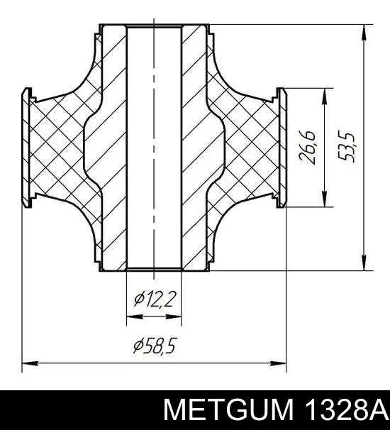 Compre 1328A Metgum Bloco silencioso dianteiro do braço oscilante inferior