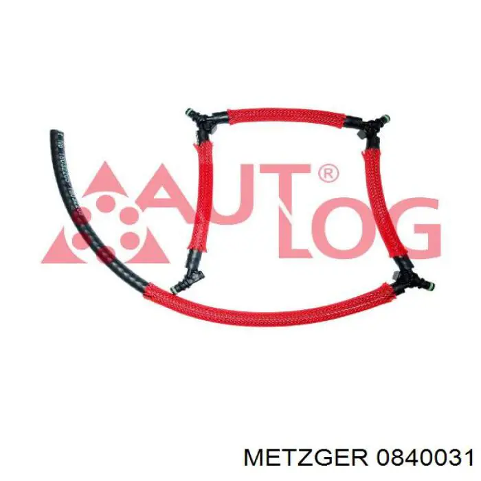 Tubo de combustível, inverso desde os injetores 9674975980 Fiat/Alfa/Lancia