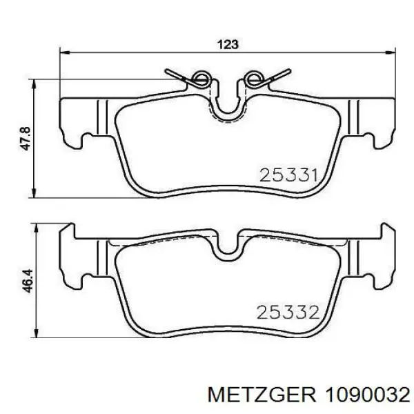 Compre 34206864449 BMW Kit de molas de fixação de sapatas de disco dianteiras