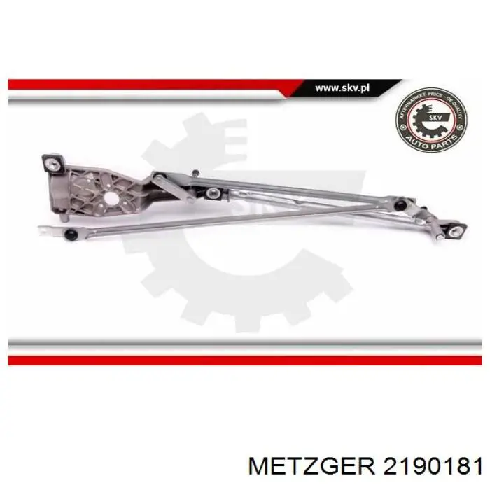 Trapézio de limpador pára-brisas Metzger 2190181 preço, a partir de 51,08 USD