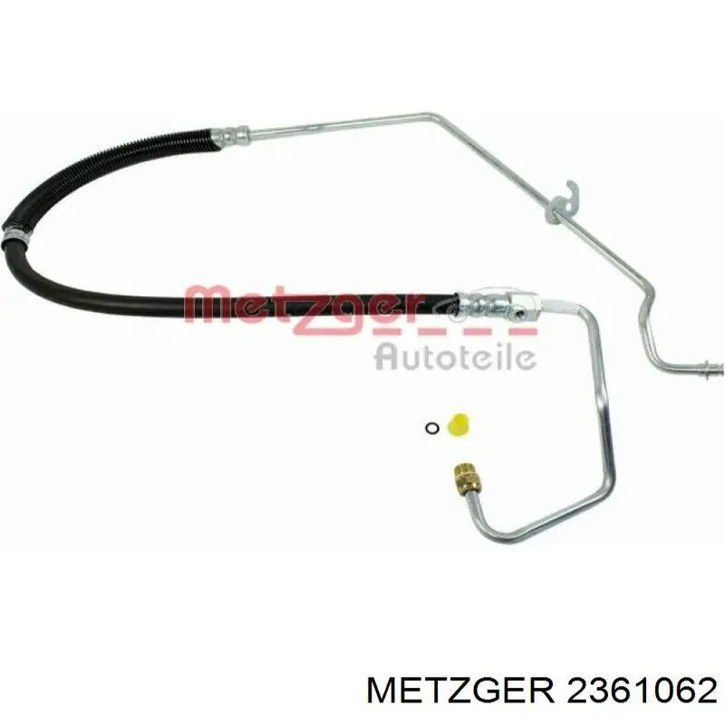 Compre 2361062 Metzger Mangueira da Direção hidrâulica assistida de pressão alta desde a bomba até a régua (do mecanismo)