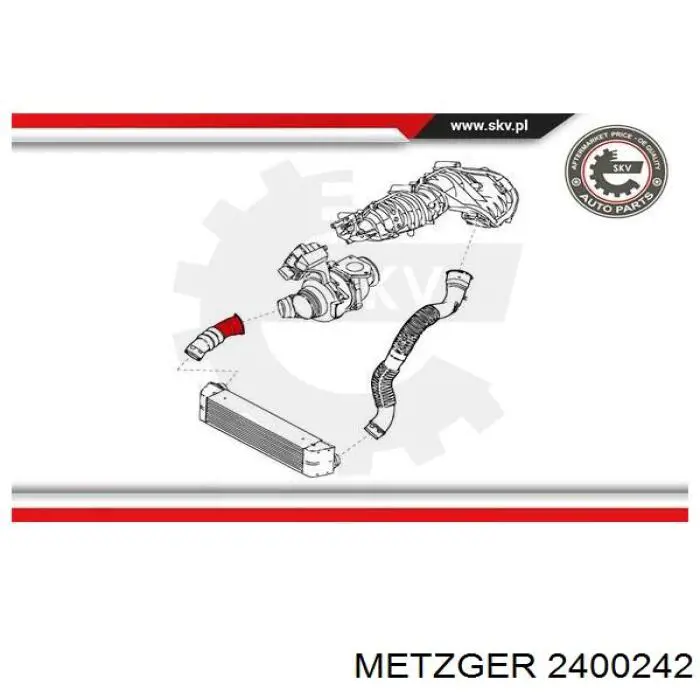 Mangueira (cano derivado) de intercooler Metalcaucho 98584 preço, a partir de 52,41 USD