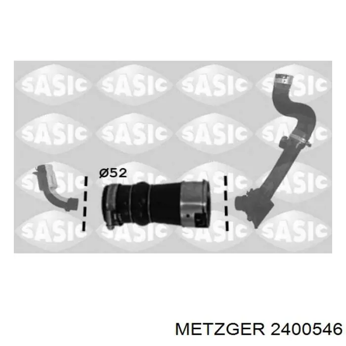 Mangueira (cano derivado) de intercooler Metzger 2400546 preço, a partir de 42,50 USD