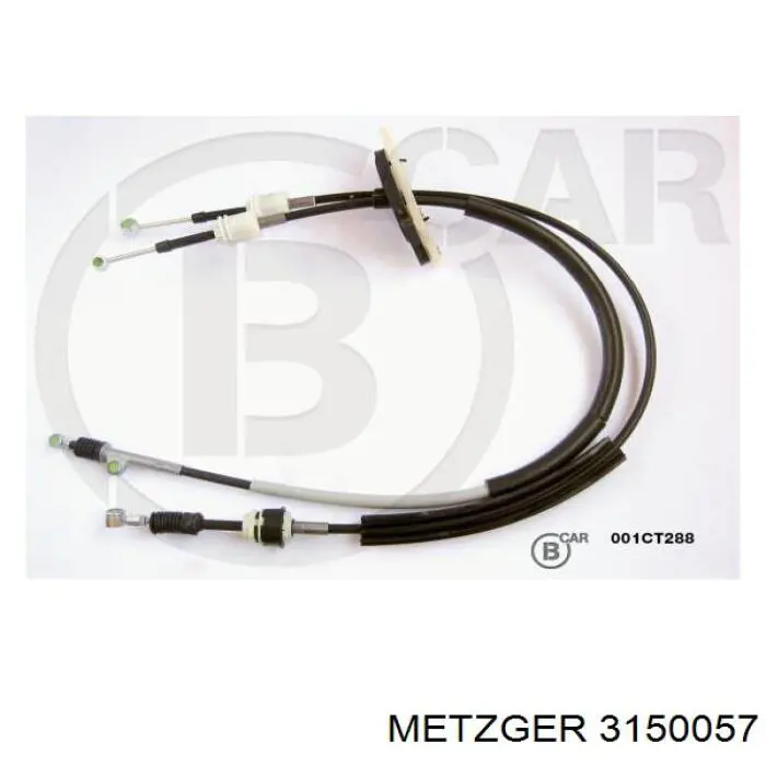 00002444HT Peugeot/Citroen Cabo de mudança duplo