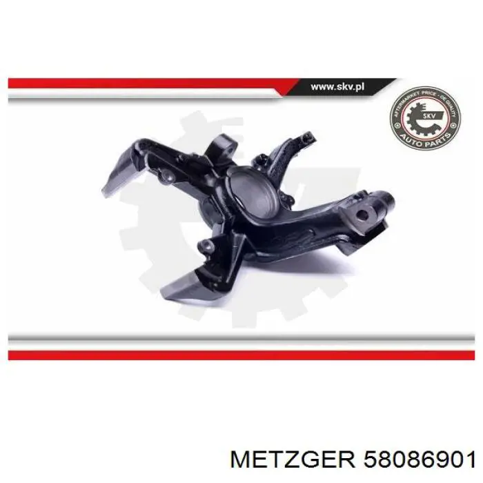 Pino moente (extremidade do eixo) dianteiro esquerdo Metzger 58086901 preço, a partir de 83,43 USD