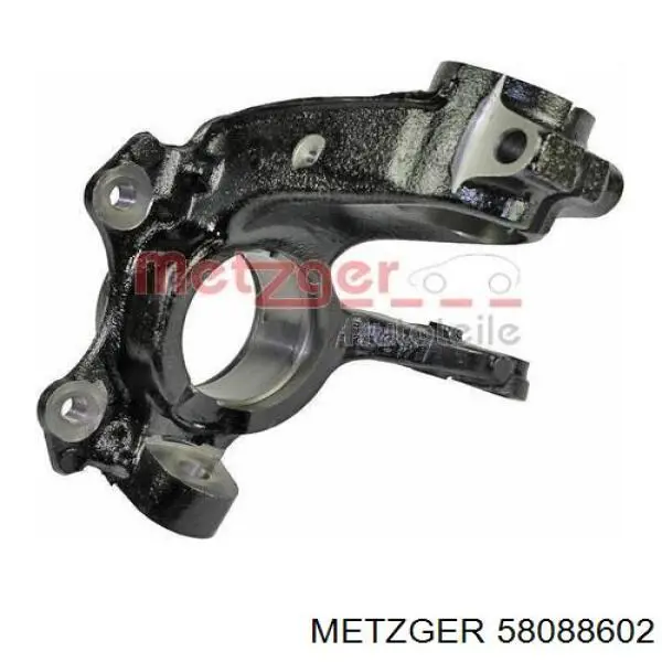 Pino moente (extremidade do eixo) dianteiro direito Metzger 58088602 preço, a partir de 88,14 USD