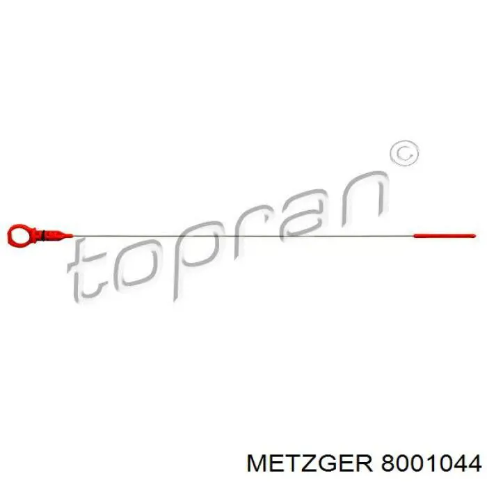 Sonda (indicador) do nível de óleo no motor 5211 Metalcaucho