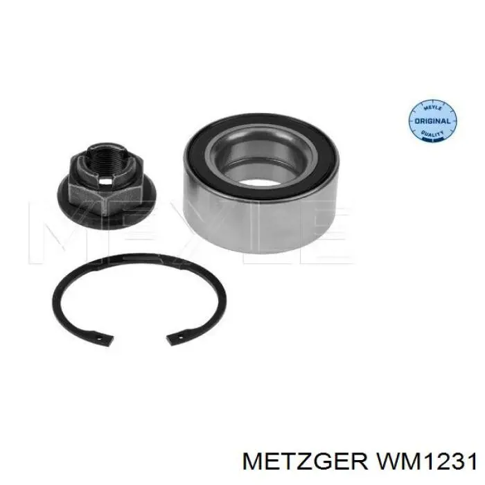 Compre WM1231 Metzger Rolamento de cubo dianteiro