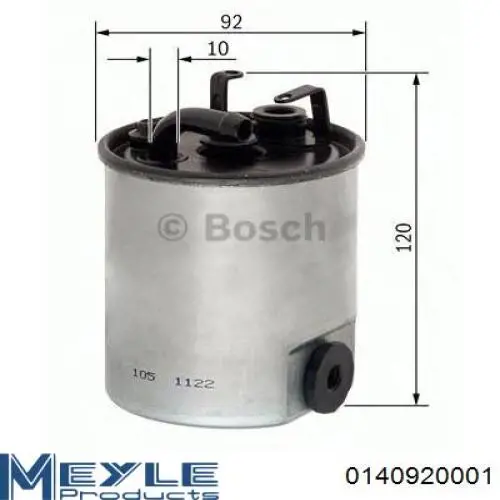 Compre 0140920001 Meyle Filtro de combustível