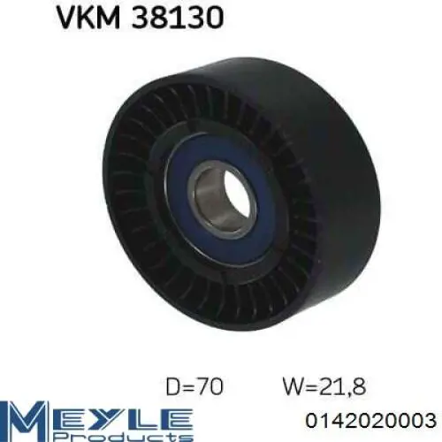 Compre 0142020003 Meyle Rolo parasita da correia de transmissão