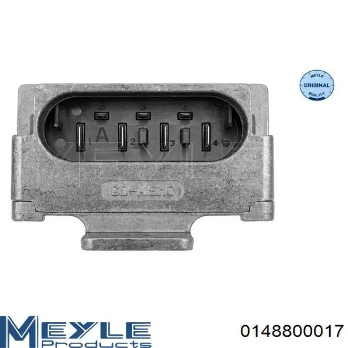 0148800017 Meyle Regulador de revoluções de ventilador de esfriamento (unidade de controlo)