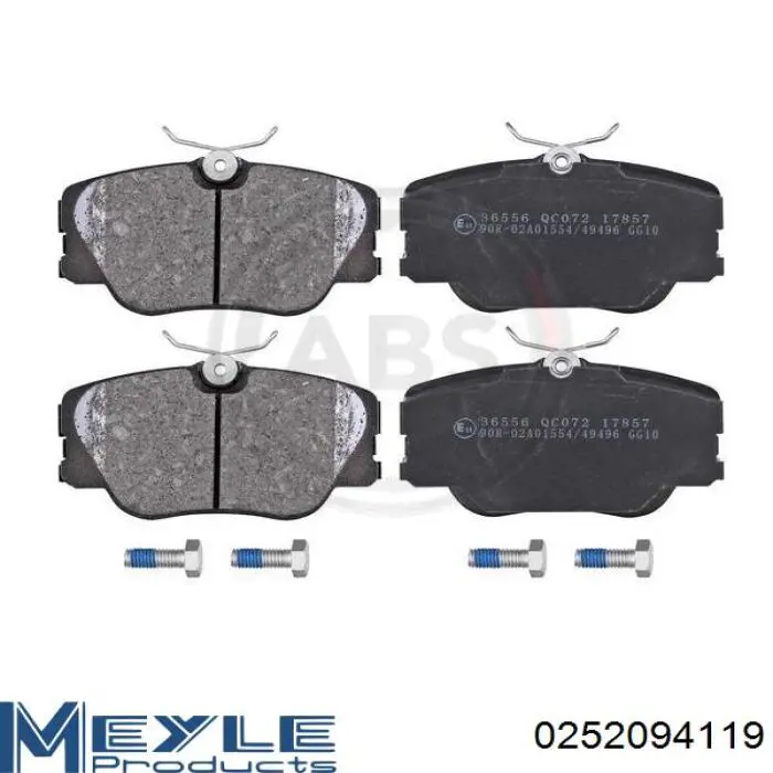 Compre 0252094119 Meyle Sapatas do freio dianteiras de disco