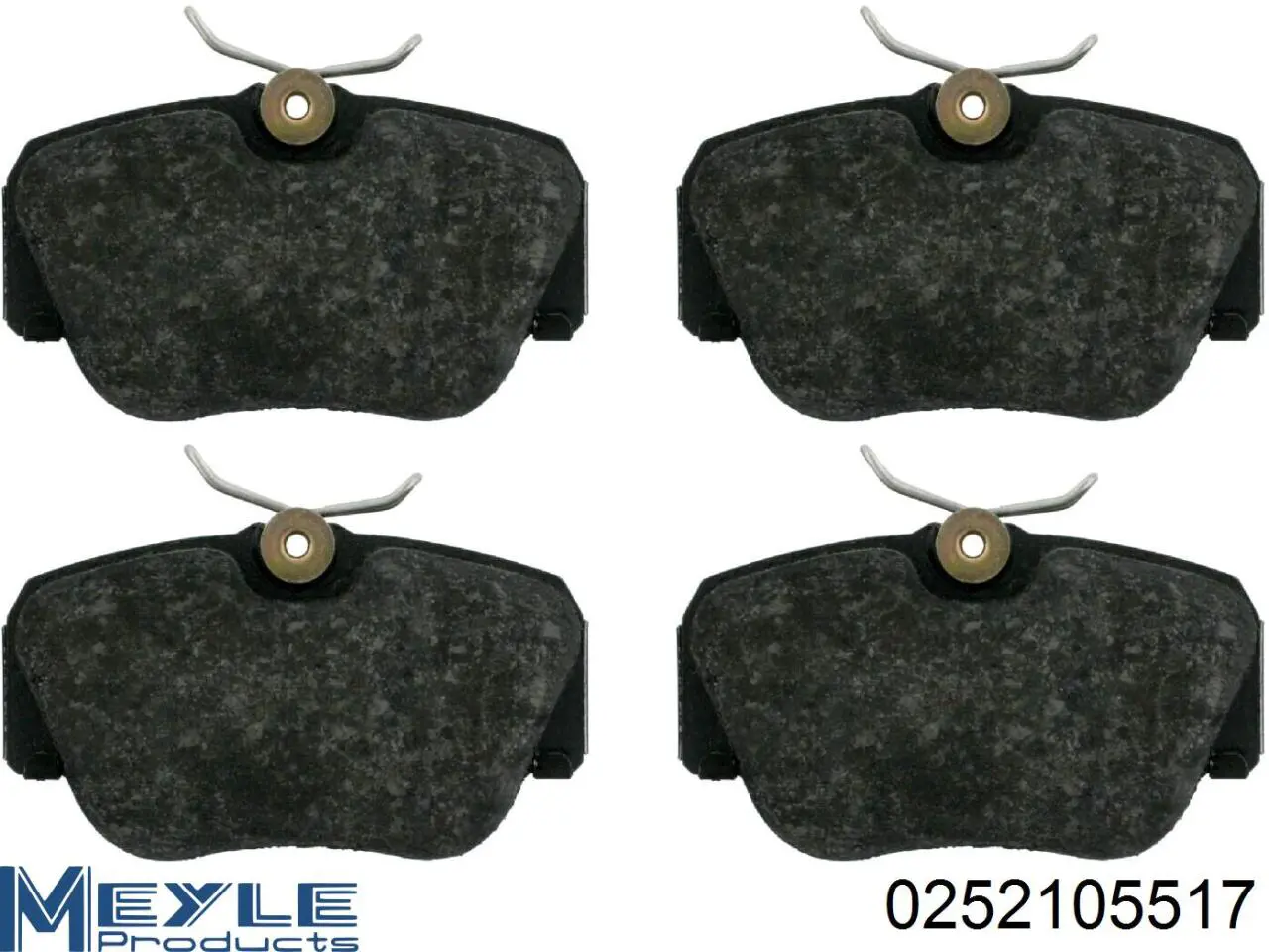 Compre 0252105517 Meyle Sapatas do freio dianteiras de disco