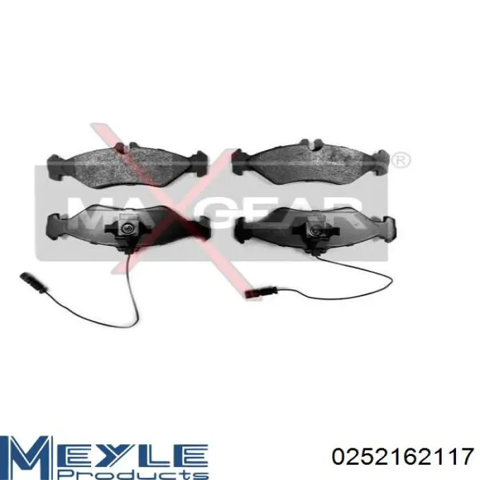 Compre 0252162117 Meyle Sapatas do freio traseiras de disco