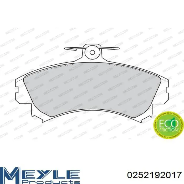 Compre 0252192017 Meyle Sapatas do freio dianteiras de disco