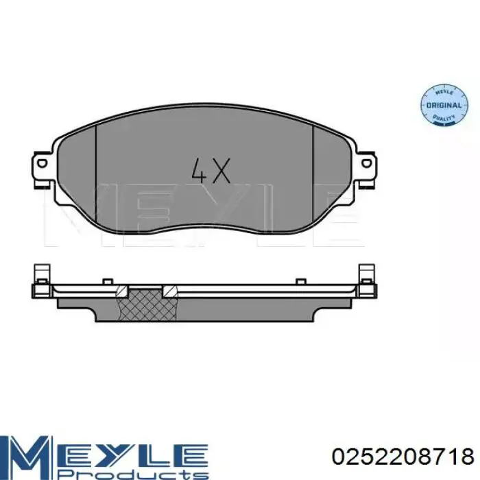 410607229R Renault (RVI) Sapatas do freio dianteiras de disco