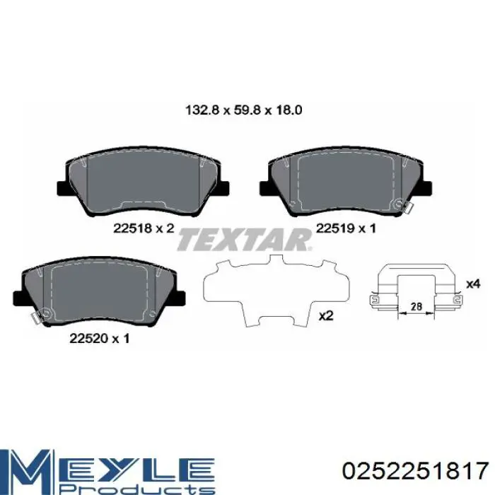 Compre 58101G2A00 Hyundai/Kia Sapatas do freio dianteiras de disco
