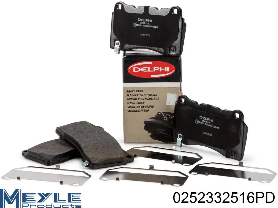 Compre 0252332516PD Meyle Sapatas do freio dianteiras de disco