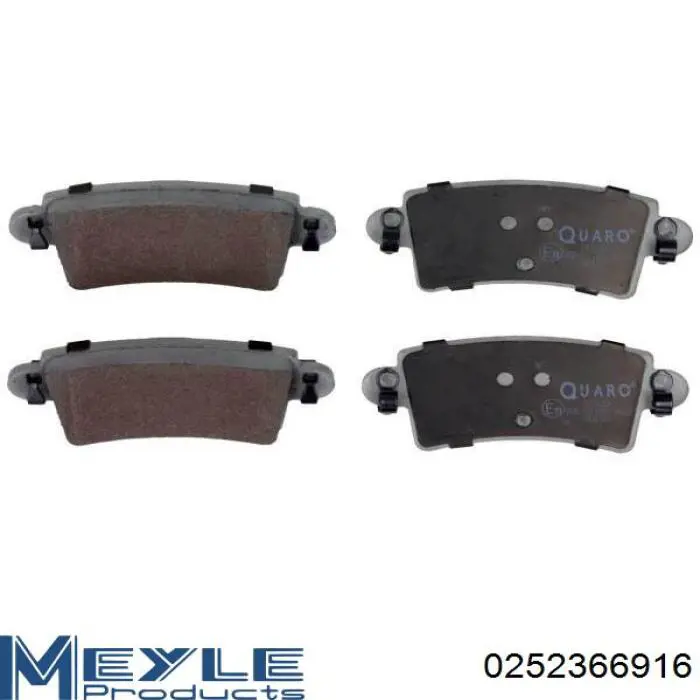 Compre 0252366916 Meyle Sapatas do freio traseiras de disco