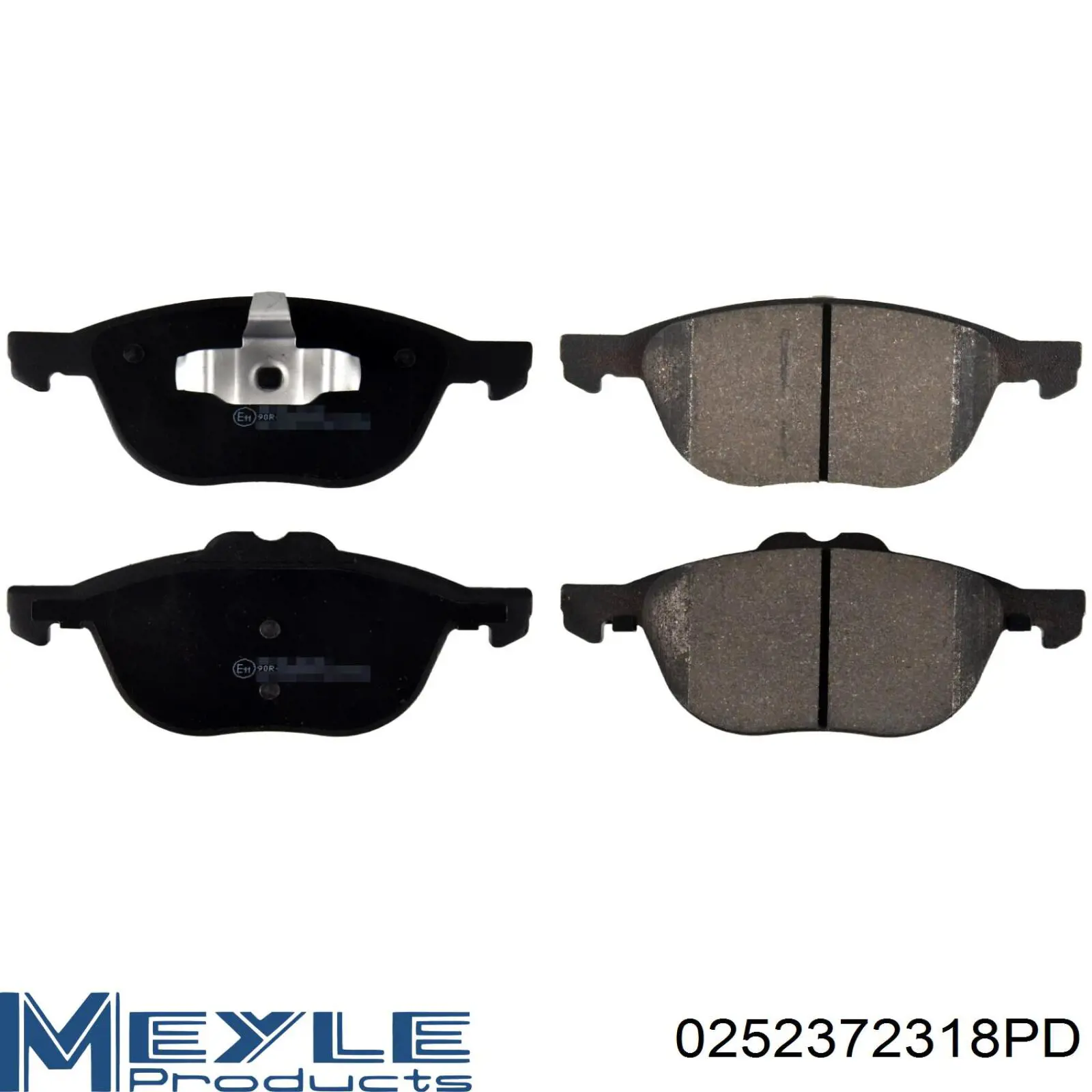 Compre 0252372318PD Meyle Sapatas do freio dianteiras de disco