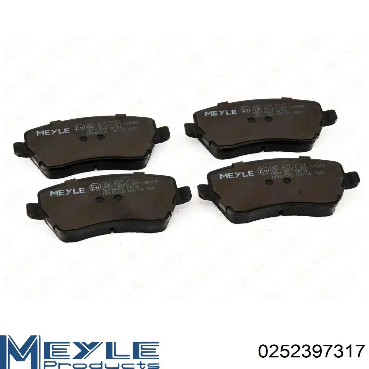 Compre 0252397317 Meyle Sapatas do freio dianteiras de disco