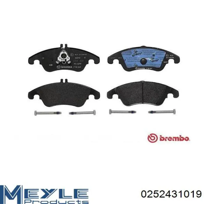 Compre 0252431019 Meyle Sapatas do freio dianteiras de disco