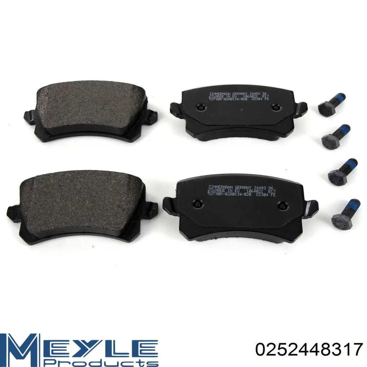 Sapatas do freio traseiras de disco 0252448317 Meyle