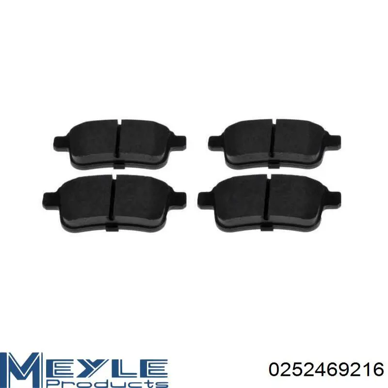 Compre 0252469216 Meyle Sapatas do freio traseiras de disco