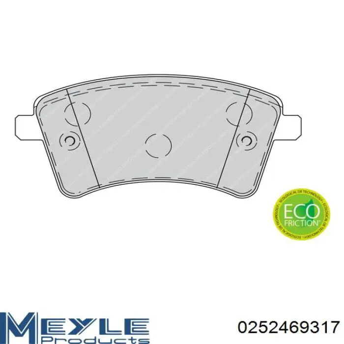 Compre 0252469317 Meyle Sapatas do freio dianteiras de disco