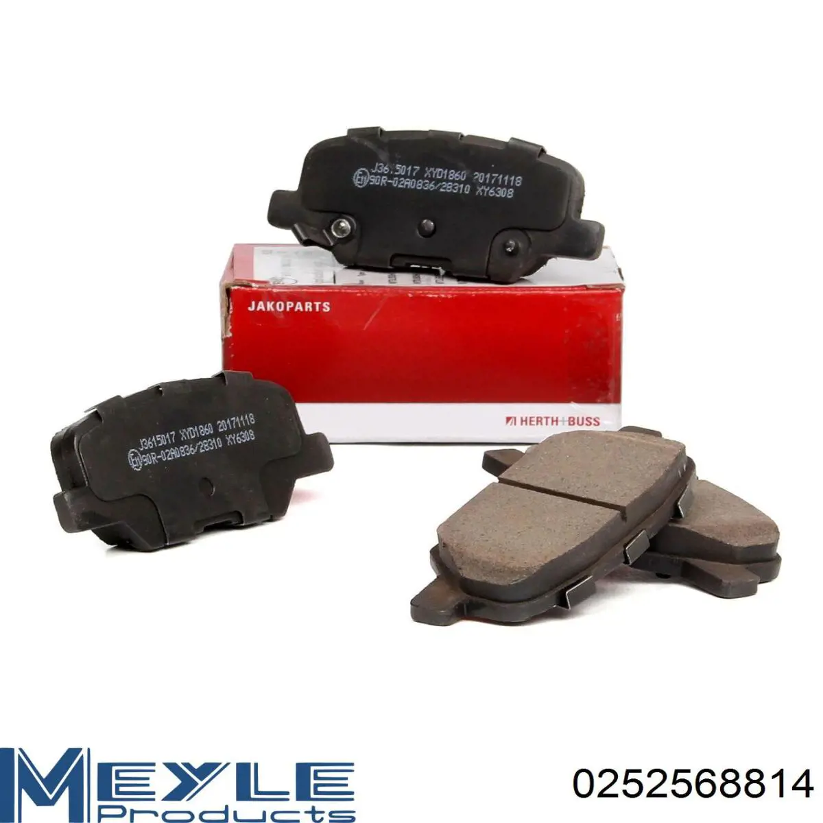 Compre 0252568814 Meyle Sapatas do freio traseiras de disco
