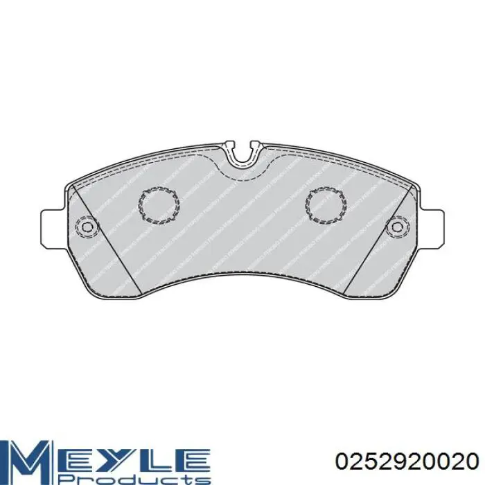 Compre 0252920020 Meyle Sapatas do freio dianteiras de disco