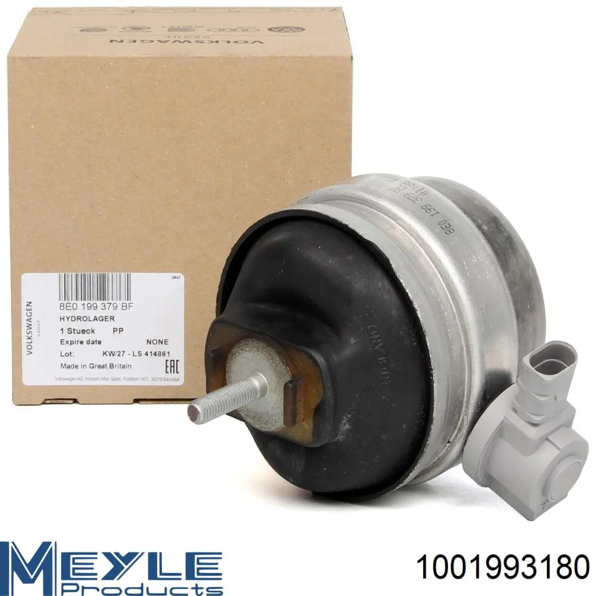 Coxim (suporte) esquerdo de motor Meyle 1001993180 preço, a partir de 91,70 USD
