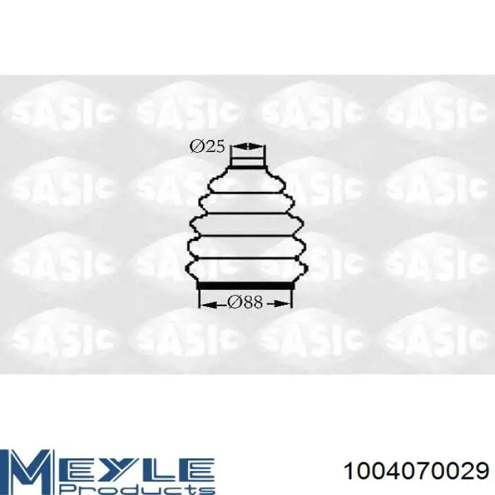 Compre 1004070029 Meyle Bota de proteção externa de junta homocinética do semieixo traseiro