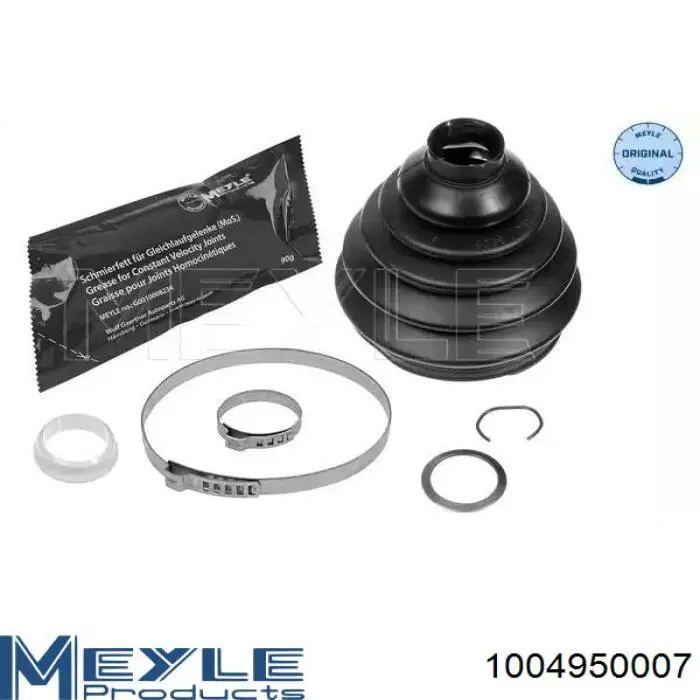 Bota de proteção externa de junta homocinética do semieixo dianteiro Meyle 1004950007 preço, a partir de 12,24 USD