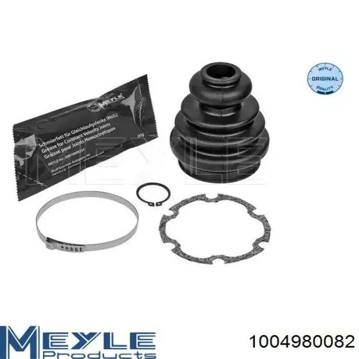 Bota de proteção interna de junta homocinética do semieixo dianteiro Meyle 1004980082 preço, a partir de 16,09 USD