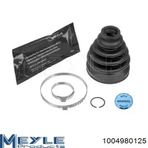 Bota de proteção interna de junta homocinética do semieixo dianteiro Meyle 1004980125 preço, a partir de 11,72 USD