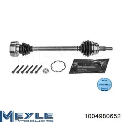 Semieixo (acionador) dianteiro esquerdo Meyle 1004980652 preço, a partir de 54,63 USD