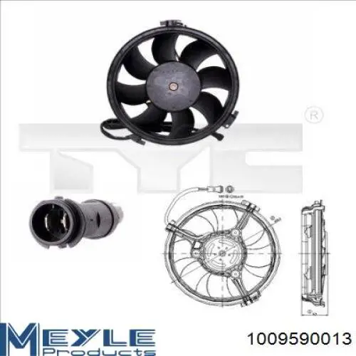 Compre 35959026 AND Ventilador elétrico de esfriamento montado (motor + roda de aletas)