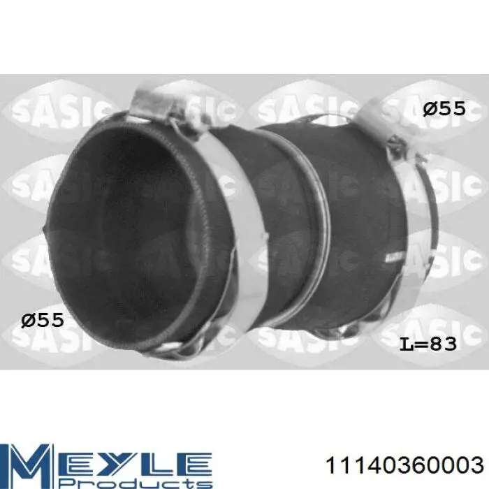 Mangueira (cano derivado) de intercooler Meyle 11140360003 preço, a partir de 19,24 USD