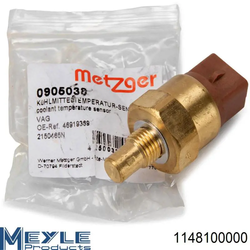 Sensor de temperatura do fluido de esfriamento (de ativação de ventilador do radiador) 1148100000 Meyle