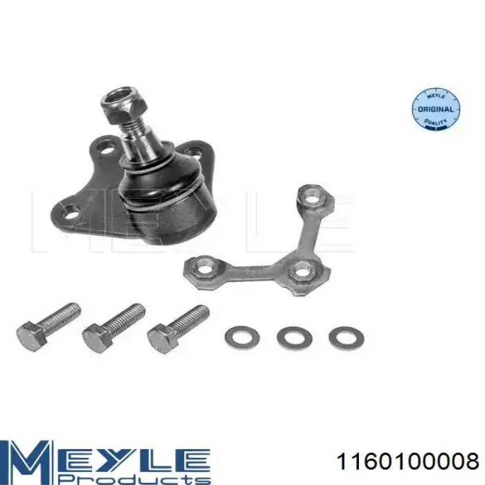Suporte de esfera inferior direito Meyle 1160100008 preço, a partir de 14,54 USD