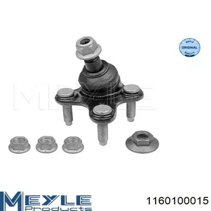 Suporte de esfera inferior esquerdo Meyle 1160100015 preço, a partir de 27,52 USD