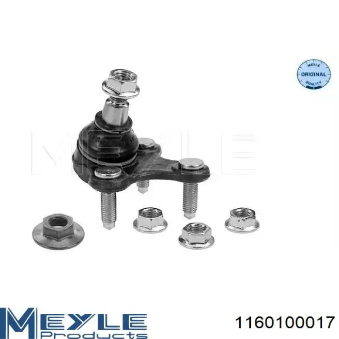 Suporte de esfera inferior esquerdo Meyle 1160100017 preço, a partir de 18,46 USD