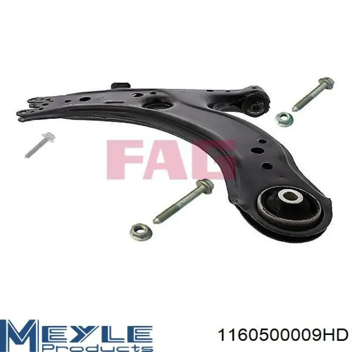 Braço oscilante inferior esquerdo de suspensão dianteira Meyle 1160500009HD preço, a partir de 70,25 USD